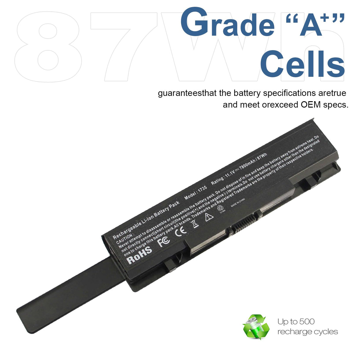 TREE.NB compatible KM973 RM791 battery for Dell Studio