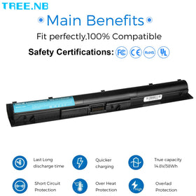 TREE.NB KI04 safety certifications CE and FCC shown on label