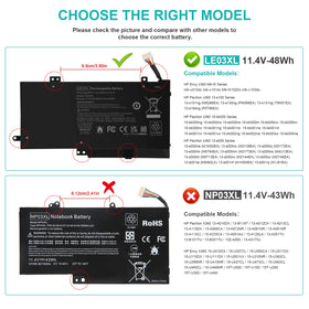TREE.NB spare battery for HP LE03XL – fast replacement with full warranty