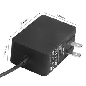 TREE.NB Surface 3 charger with attached cable ready to plug in