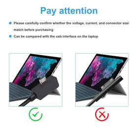 TREE.NB Surface 3 charger dimensions and weight for travel