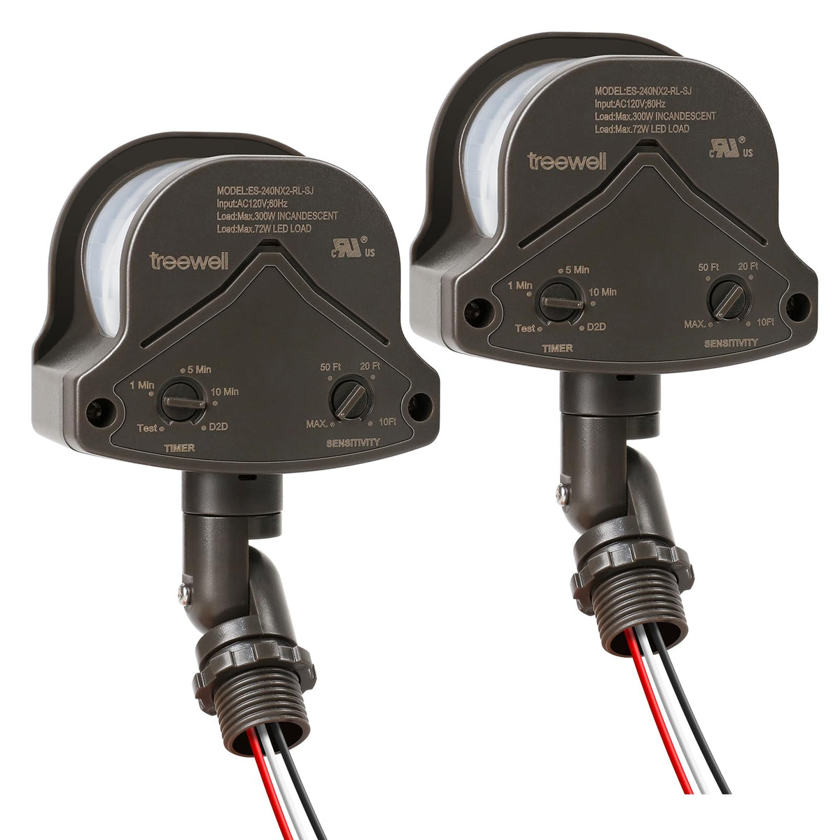 Treewell 2Pack motion sensor assembly for quick outdoor lighting replacement.