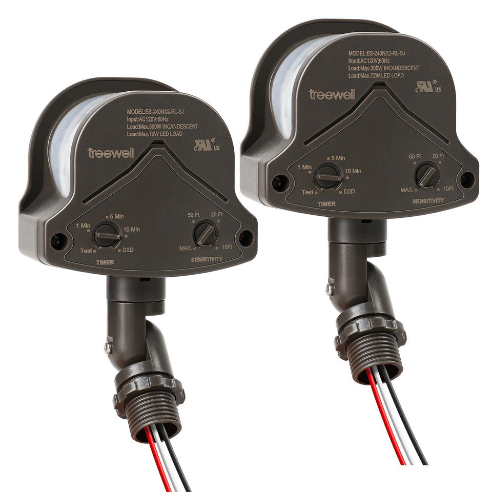 Treewell 2Pack motion sensor assembly for quick outdoor lighting replacement.