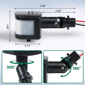 TREEWELL adjustable lux dial highlights adaptable light level thresholds.