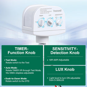 TREEWELL detection range 60 feet captures distant motion for security
