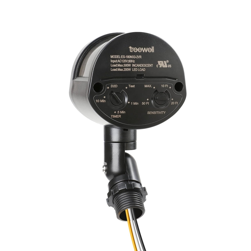 treewell front view black sensor showing compact form and easy upgrade benefit