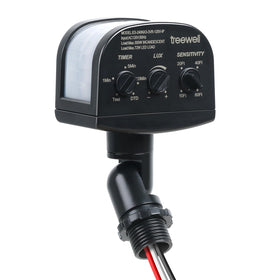 TREEWELL replacement motion sensor front view for outdoor lighting upgrade and easy installation.