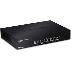 TRENDnet TWG-431BR front panel with five gigabit ports for versatile WAN/LAN setups