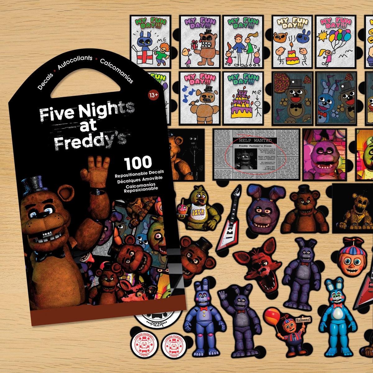 Five Nights at Freddy’s decal on laptop for personalized flair.