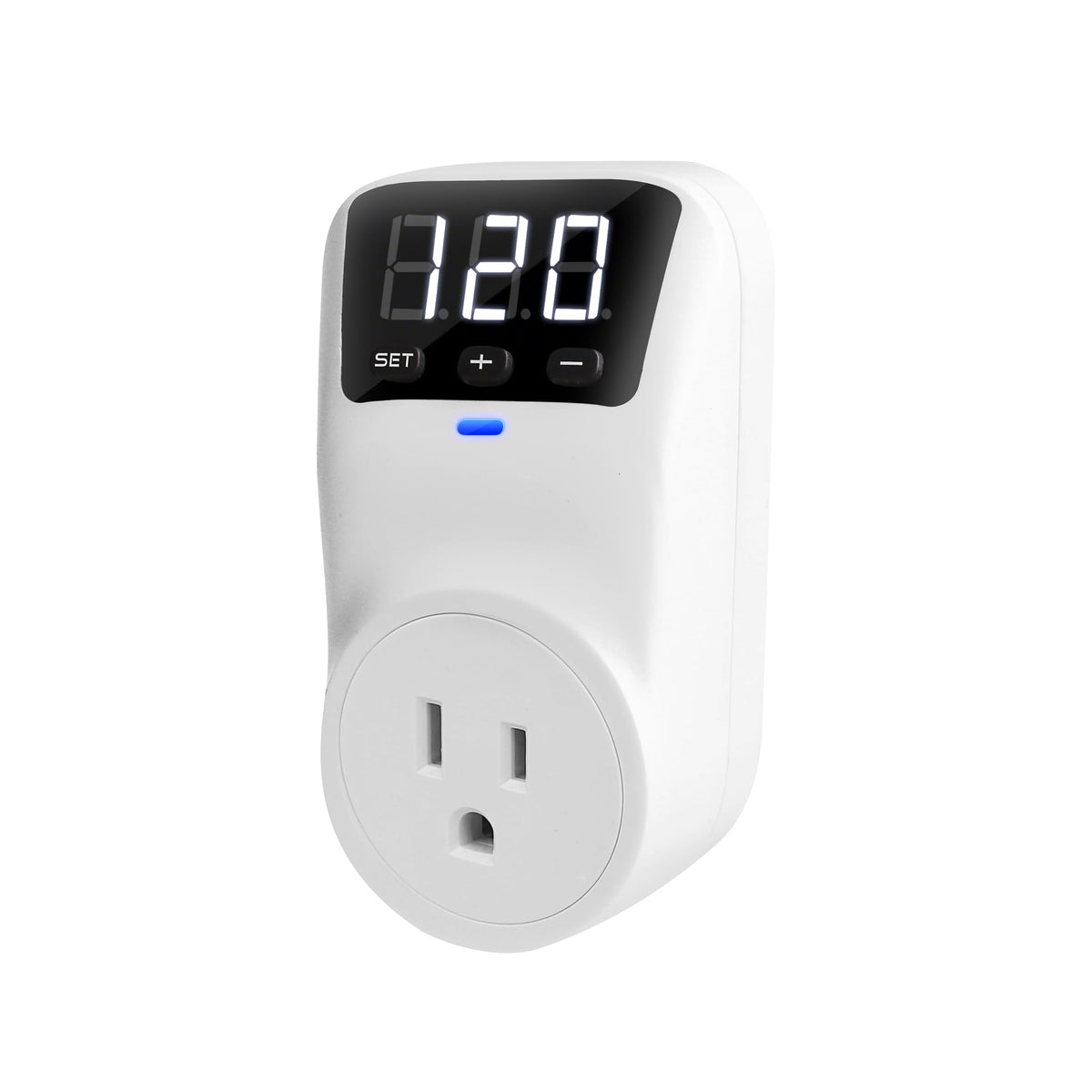 Treybair appliance surge protector 80V-140V display showing real-time voltage for appliances.
