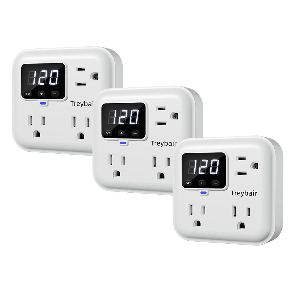 treybair front panel display showing voltage and status for easy monitoring