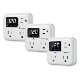 treybair front panel display showing voltage and status for easy monitoring