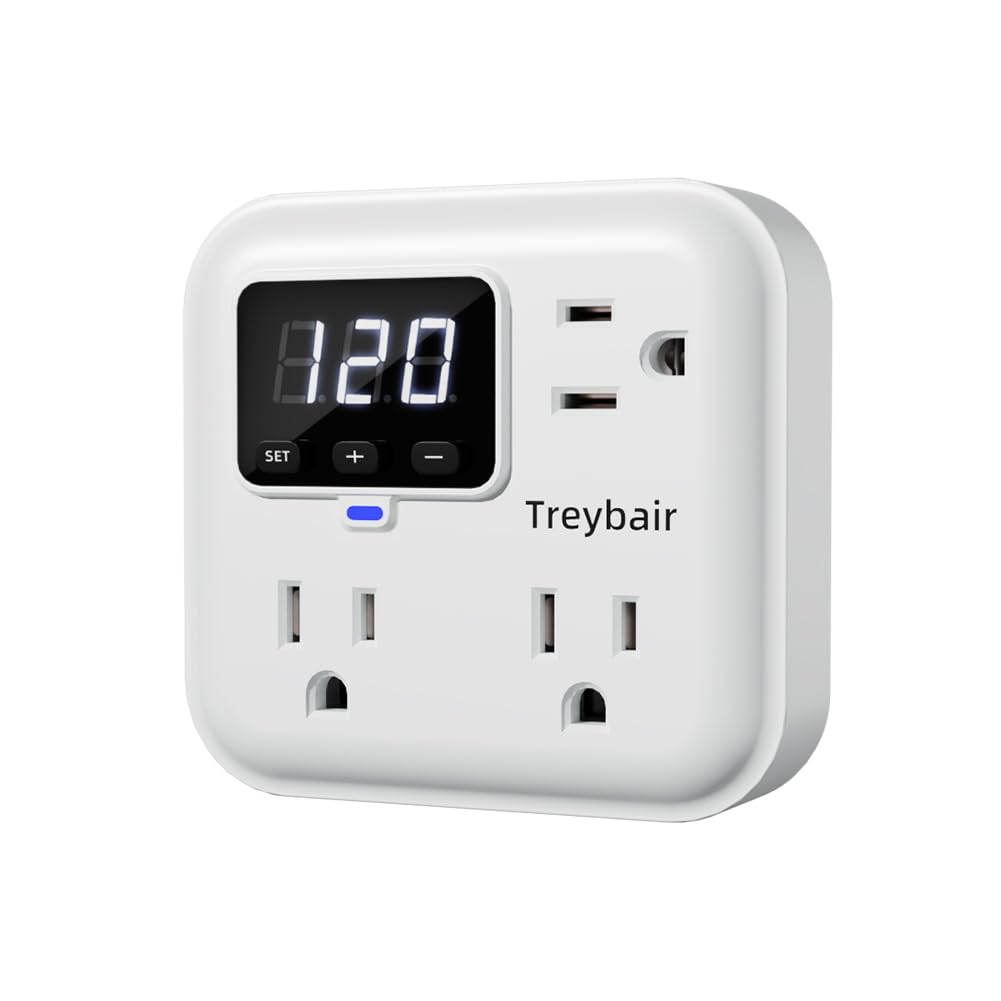 Treybair front panel view showing ports and controls for easy installation and protection