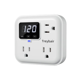 Treybair front panel view showing ports and controls for easy installation and protection