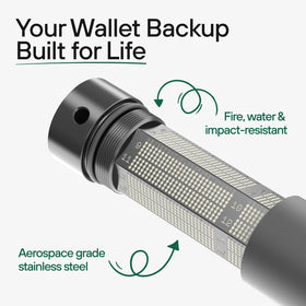 Trezor Keep Metal corrosion-resistant steel for durable seed storage