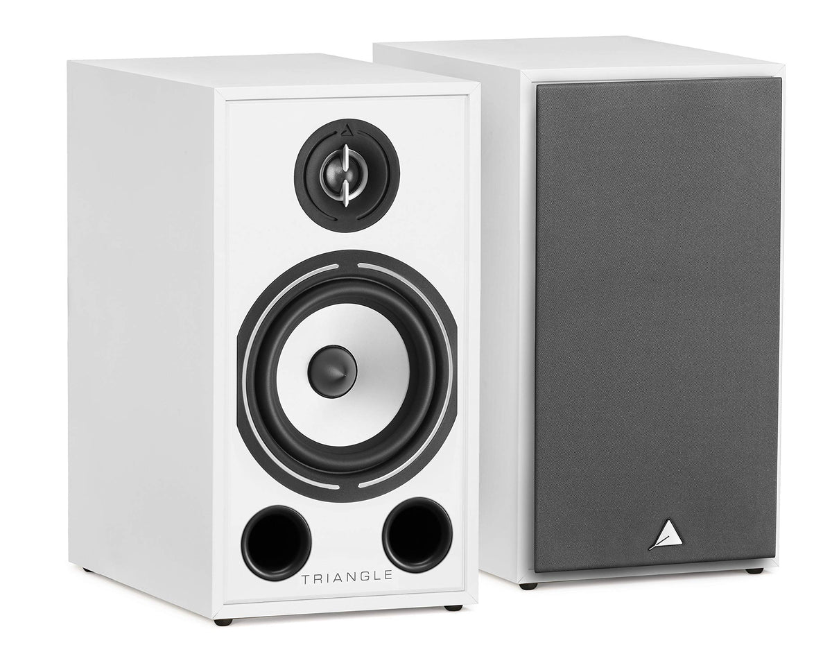 Triangle Borea BR03 front view in white, ideal for compact rooms.