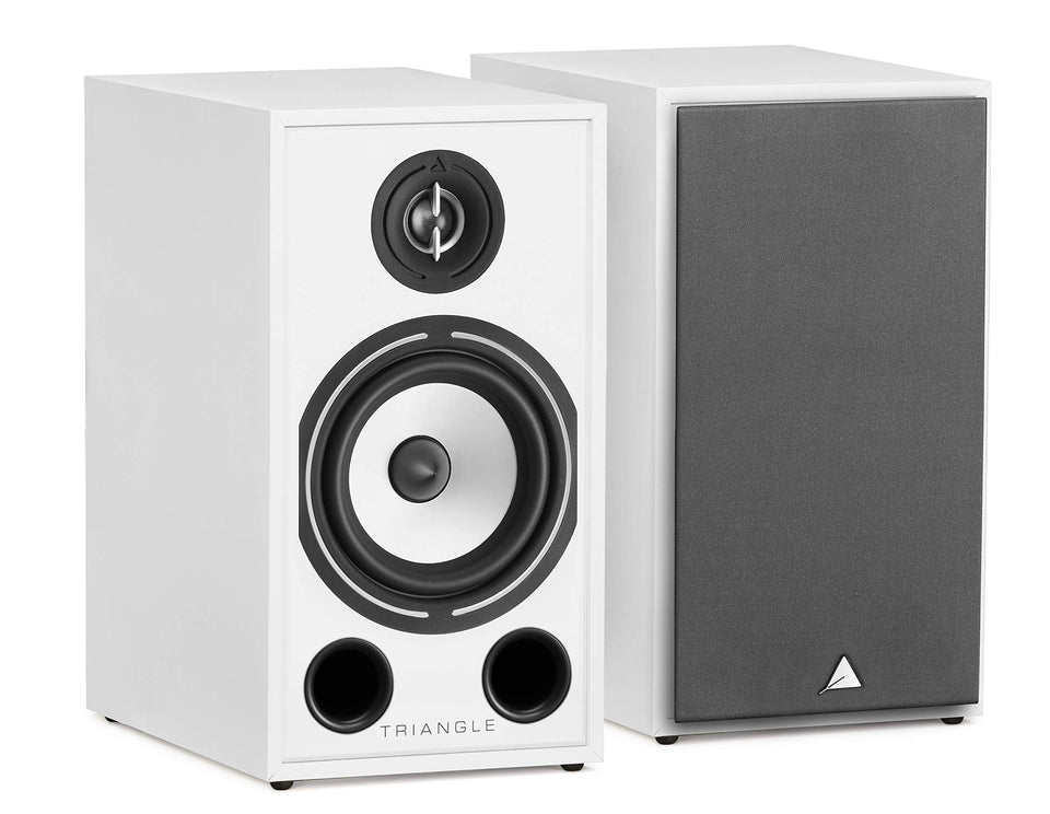 Triangle Borea BR03 front view in white, ideal for compact rooms.