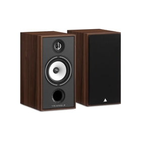 Triangle Borea BR04 front view in chestnut finish for compact hi-fi setups.