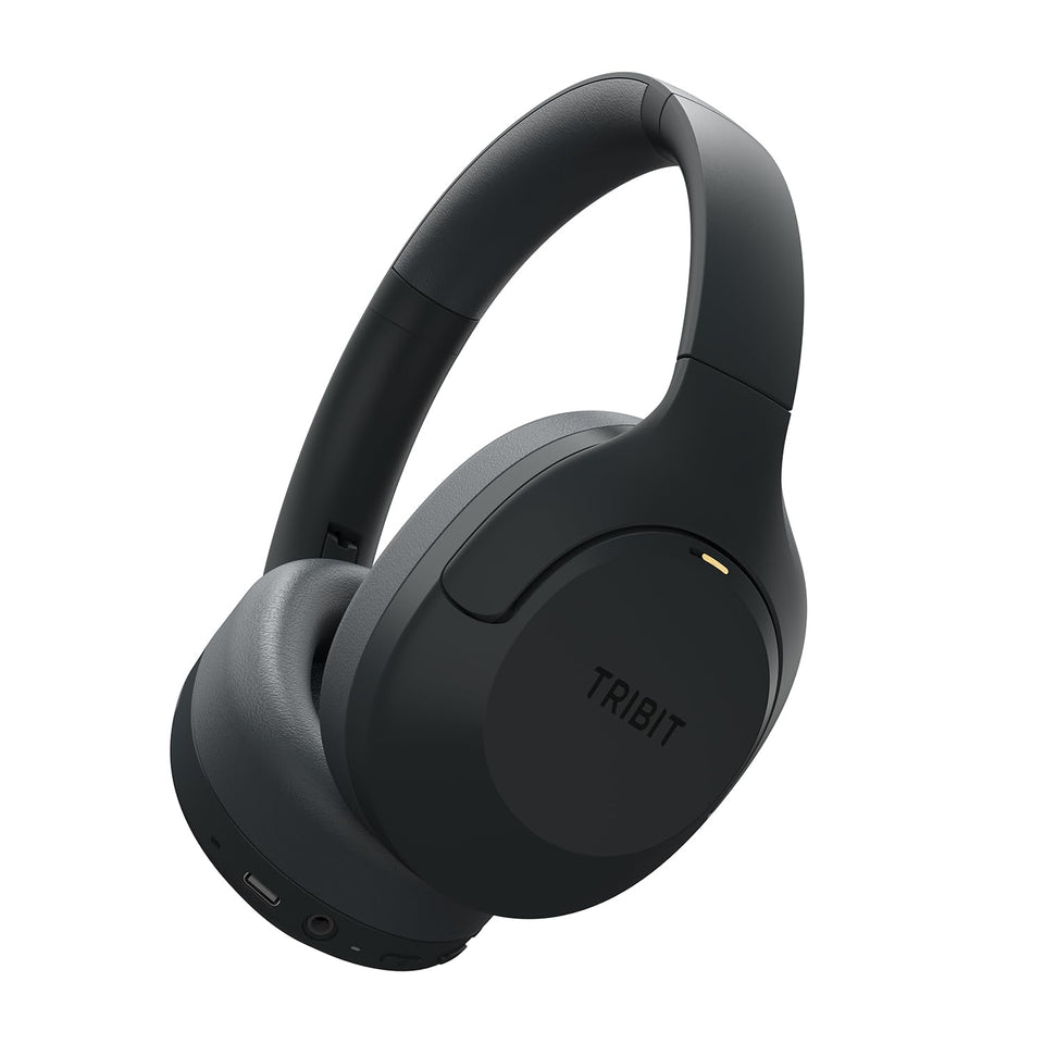 Tribit QuietPlus 81 front view showing sleek design and travel-ready comfort