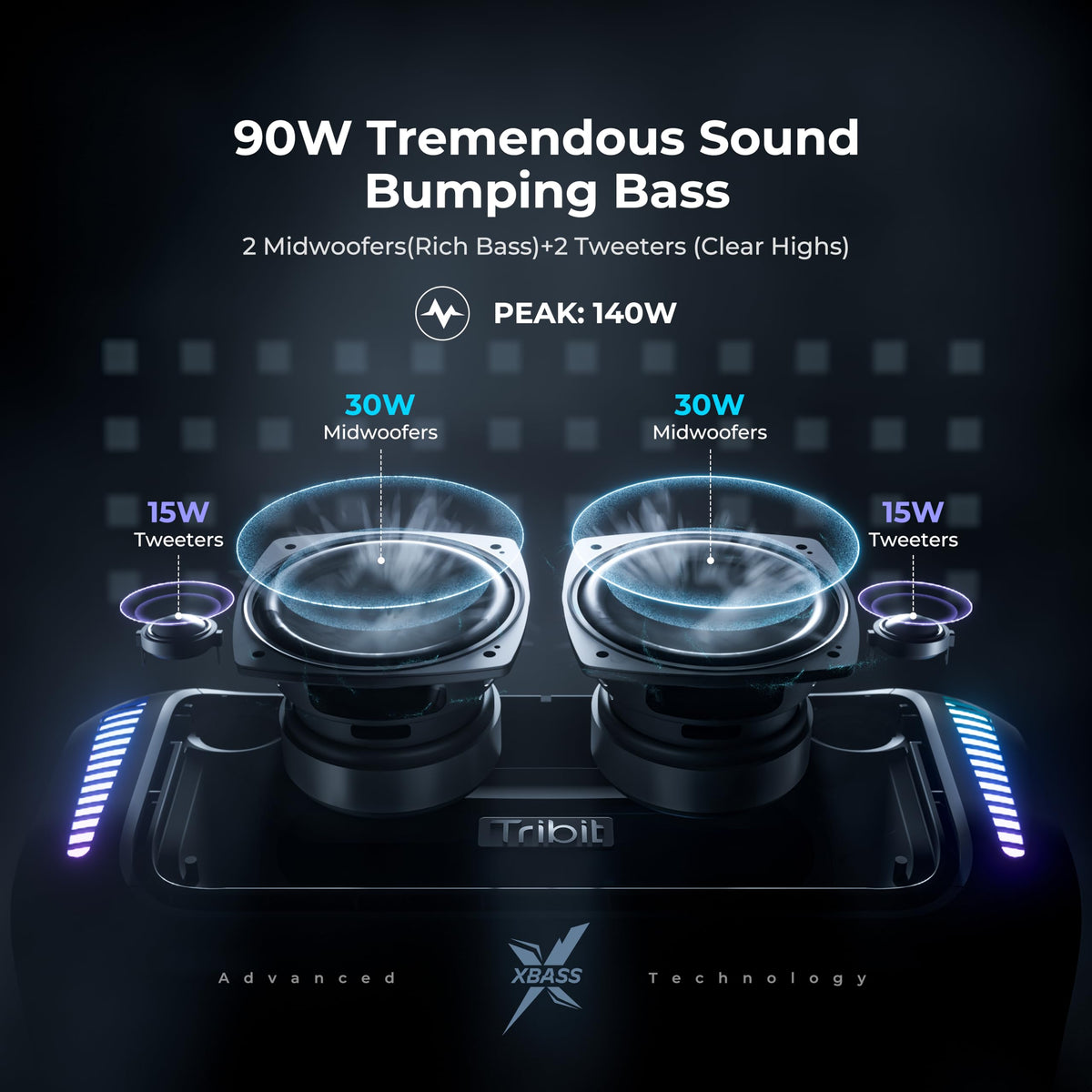 Up to 30 hours of playback for long outdoor sessions.