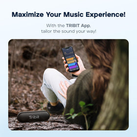 Tribit XSound Go in backpack to show compact portable scale