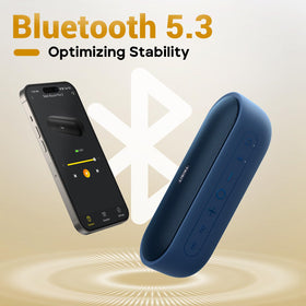 Tribit XSound Plus 2 battery icon, 24-hour playtime for long trips.