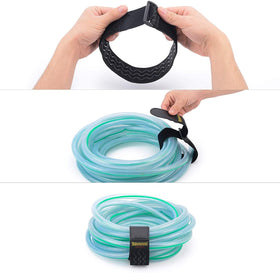 Trilancer bike strap provides secure wrap around handlebars.