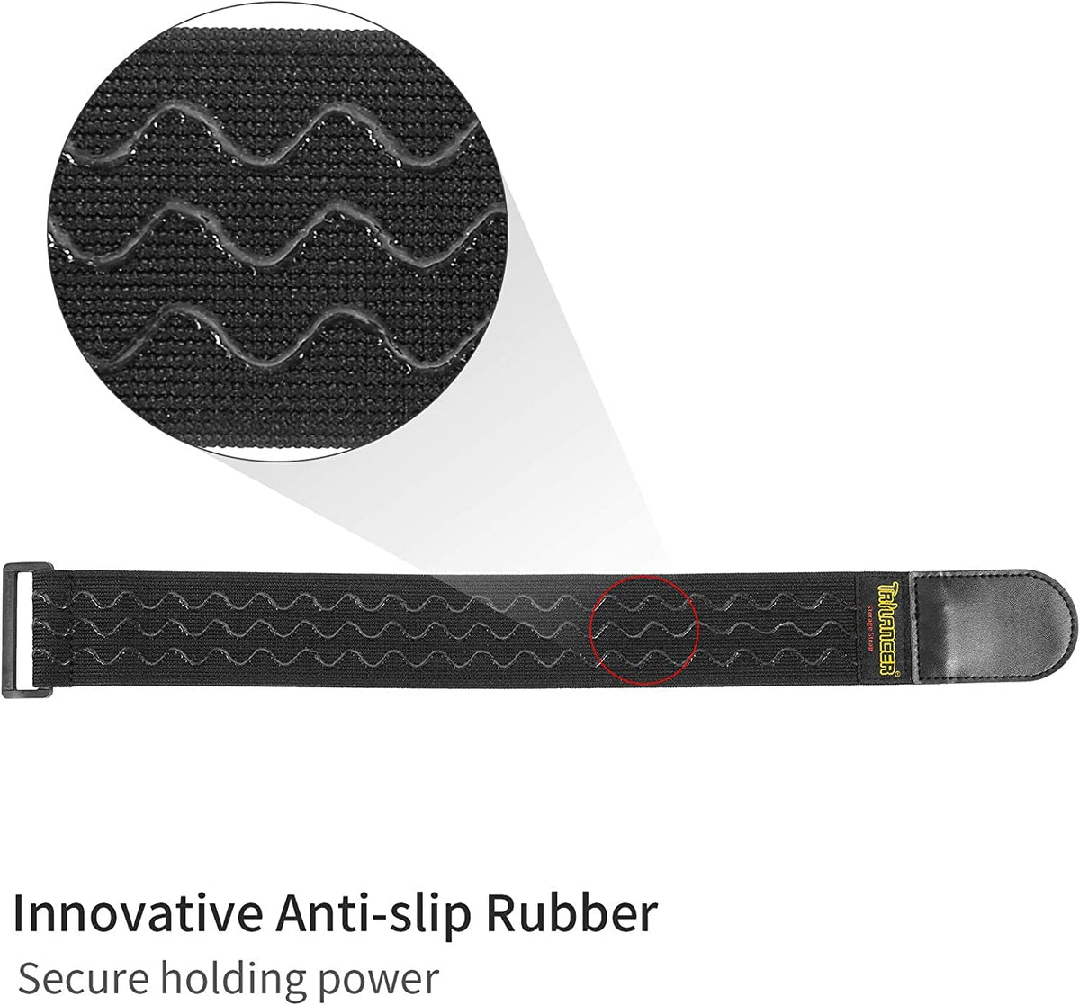 Trilancer cord and cable wrap helps organize wires neatly.