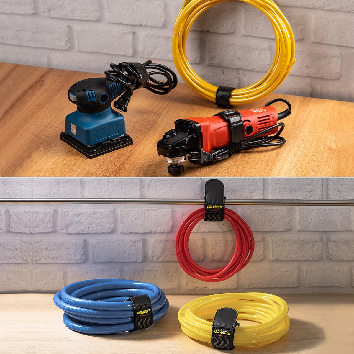 Trilancer elastic cinch strap 12-inch bundle enables compact, tidy organization of belongings