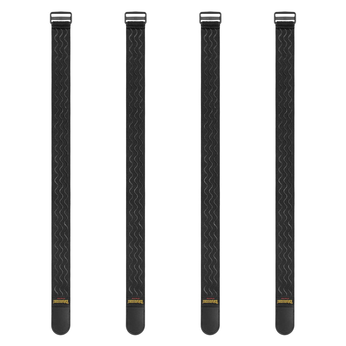 Trilancer Elastic Cinch Straps with anti-slip buckle securely organize large bundles.