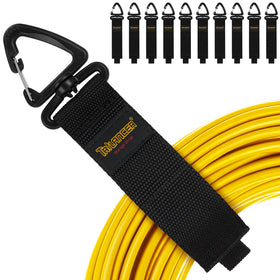 Trilancer heavy duty storage straps bundle keeps cables neatly organized for quick access.