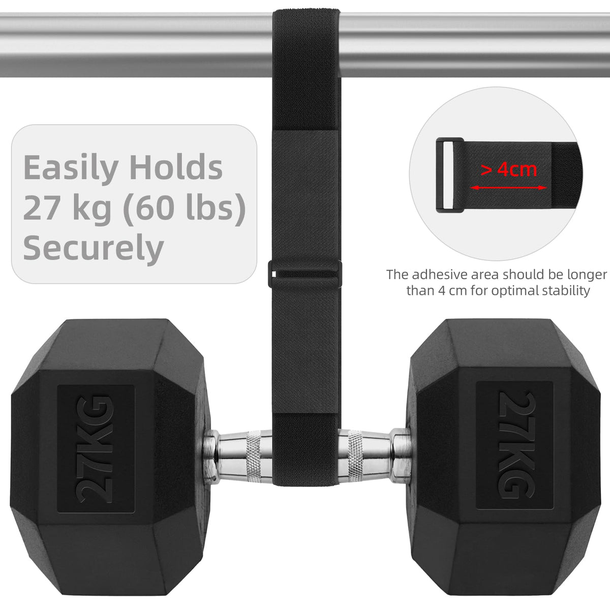 Trilancer straps organizing garage gear highlighting tidy, reusable solution