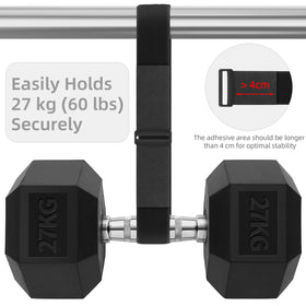 Trilancer straps organizing garage gear highlighting tidy, reusable solution
