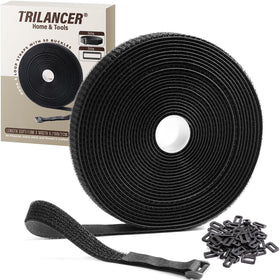 Trilancer roll front view showing black 32ft strap and included buckles for organized storage