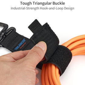 Trilancer triangular clip design demonstrates versatile wall-hanging storage solution.