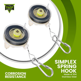 Trip Alarm Co 2-pack keeps extra wire ready for multiple setups.