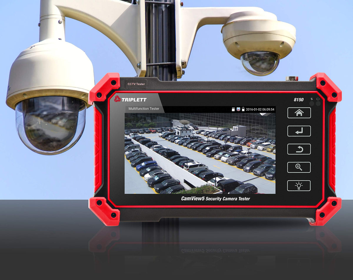 Triplett CamView IP Pro 5in performs RJ45 TDR and UTP cable tests for network confidence