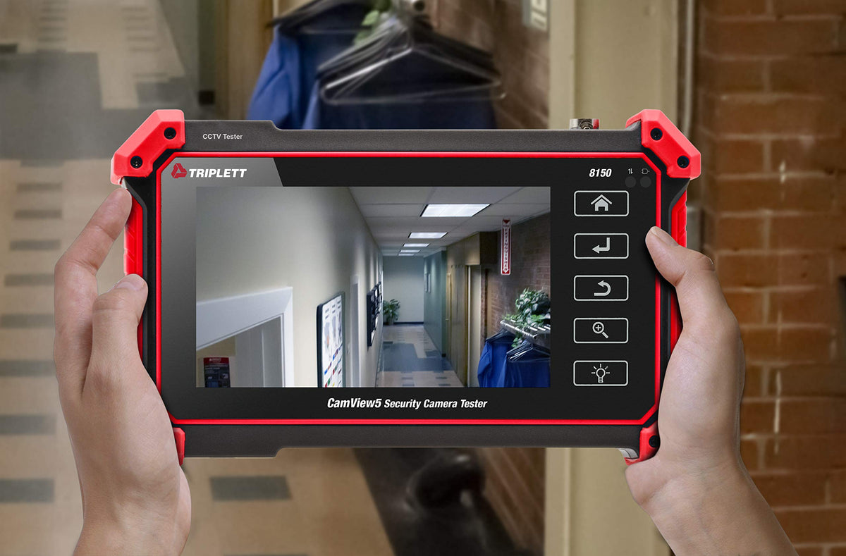 Triplett CamView IP Pro 5in HDMI output for quick screen sharing and live testing