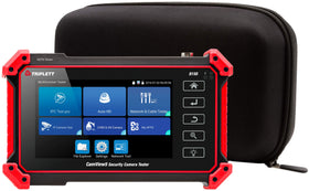 Triplett CamView IP Pro 5in ports visible for HDMI, BNC, and RJ45 connectivity for testing