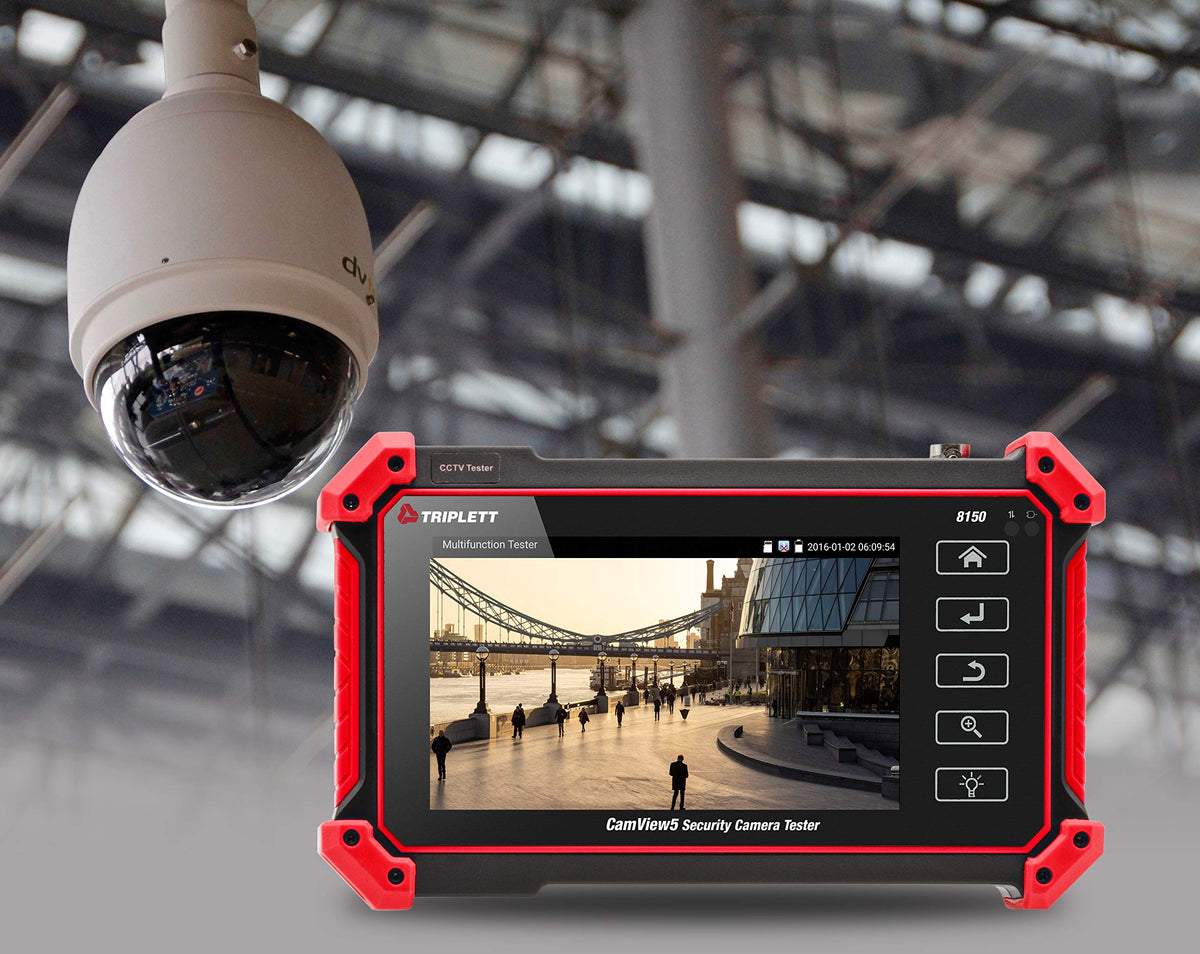 Triplett CamView IP Pro 5in WiFi hotspot ready for testing wireless cameras
