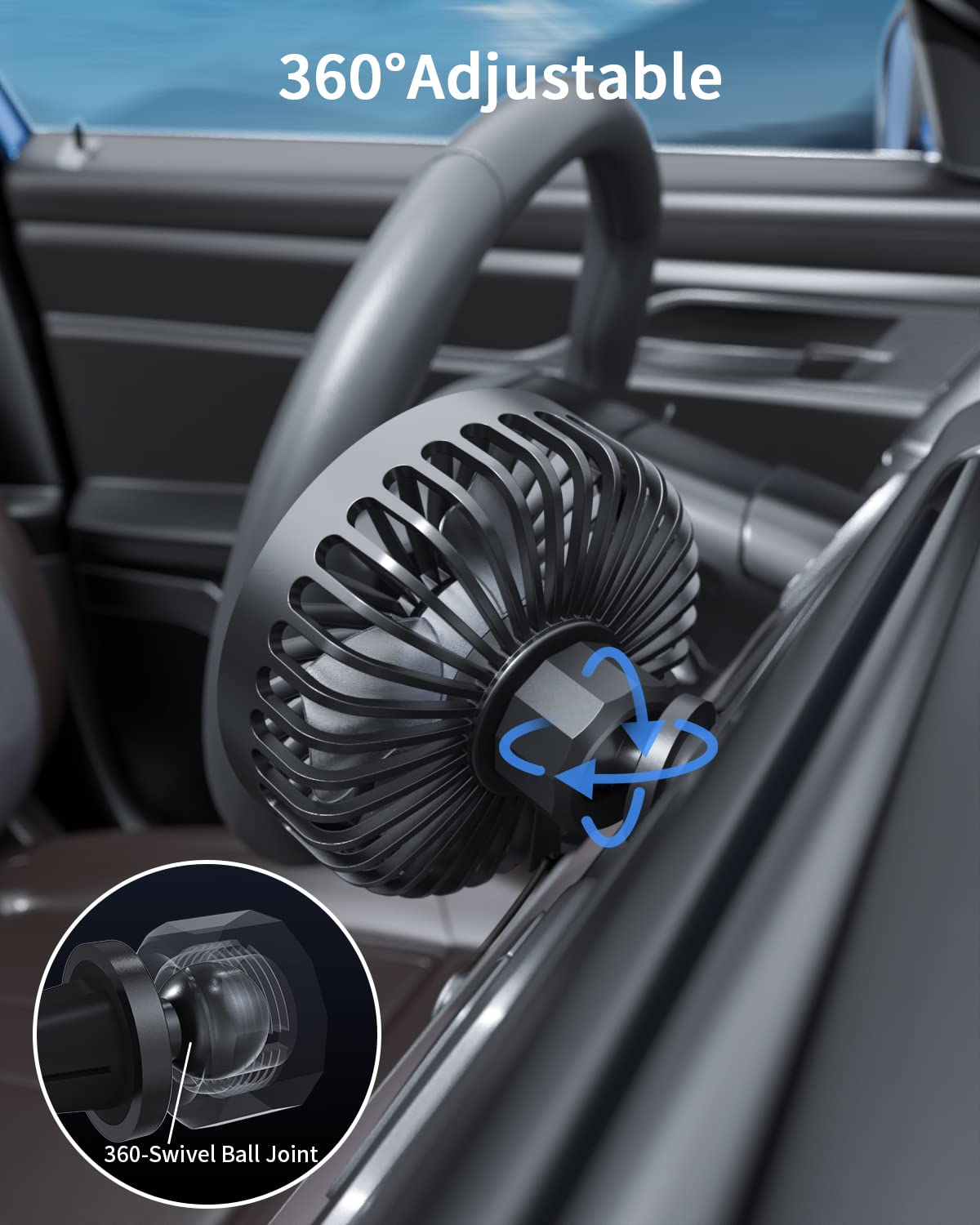 TriPole compact 4.1-inch design fits neatly in any vehicle