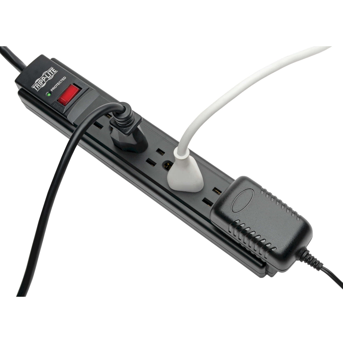Tripp Lite 15-foot power cord close-up offering extended reach for distant outlets