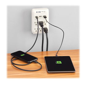 TRIPP LITE SK60C USB-C port close-up powering a smartphone quickly