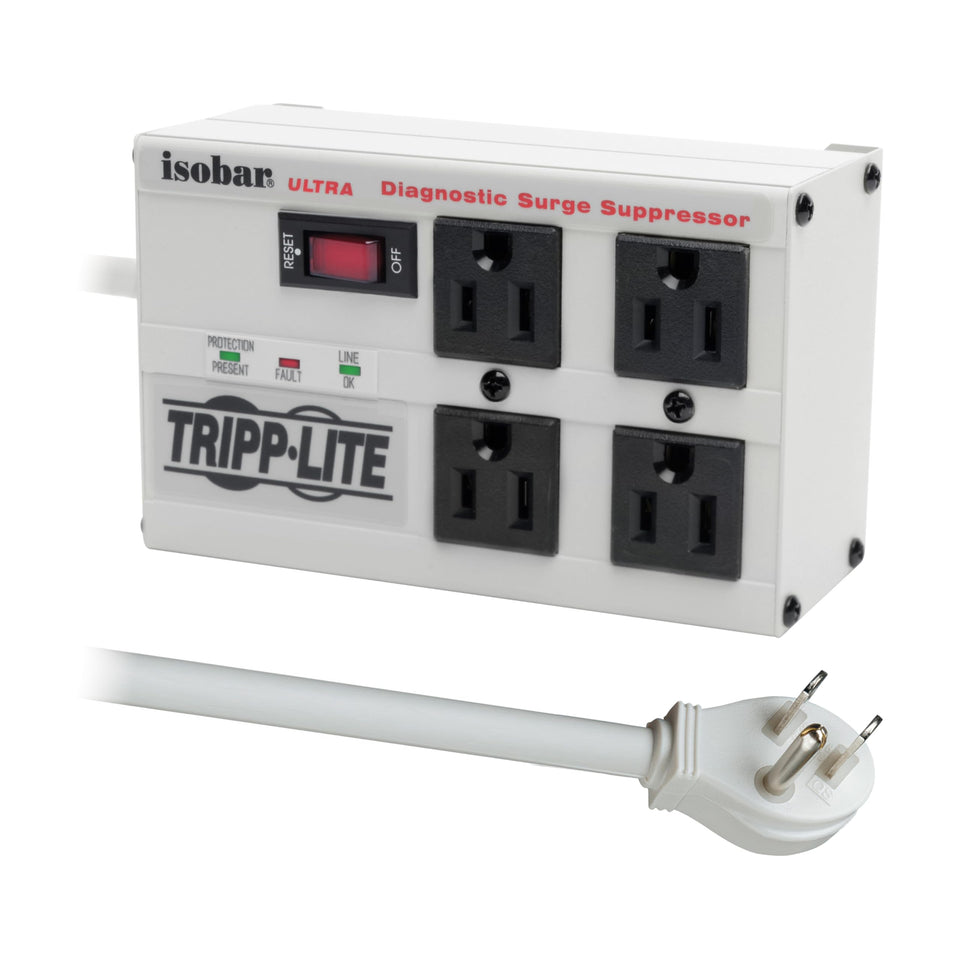 TRIPP LITE Isobar4ULTRA with metal housing for durable industrial use.