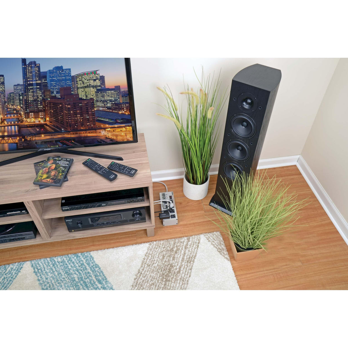 TRIPP LITE Isobar8 Ultra 3840-joule protection guards A/V and network gear.