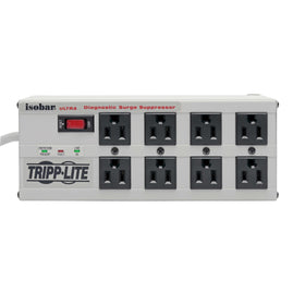 TRIPP LITE Isobar8 Ultra wall-mount-ready design keeps cables tidy.