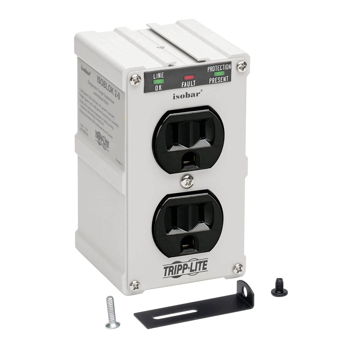 TRIPP LITE diagnostic LEDs close-up showing easy status checks to ensure protection