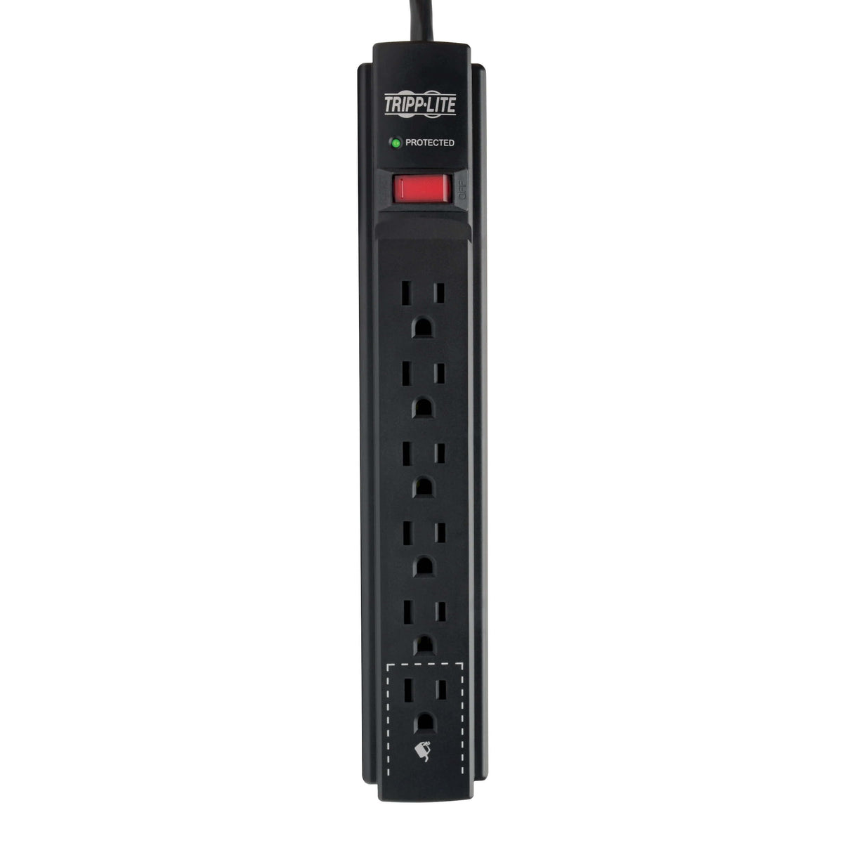 Tripp Lite mounted under desk demonstrating easy wall or desk installation benefits