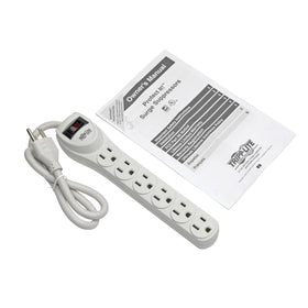 TRIPP LITE Protect It! TLP602 two-foot cord reaches the desk area neatly