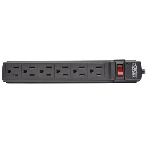 Tripp Lite PS66B underside with keyhole slots for wall or desk mounting convenience